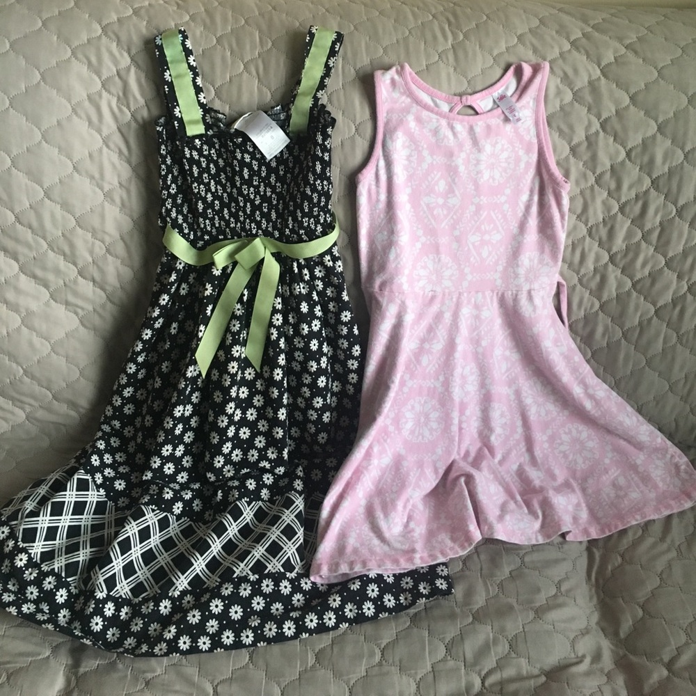 2 Girls Summer Dresses Size 8